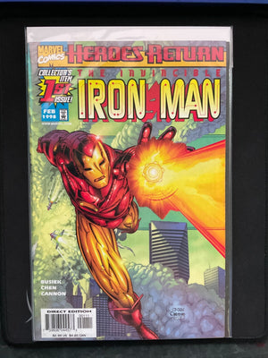INVINCIBLE IRON MAN#1 and #3 1998 HEROES RETURN MARVEL COMICS 2 Book Lot