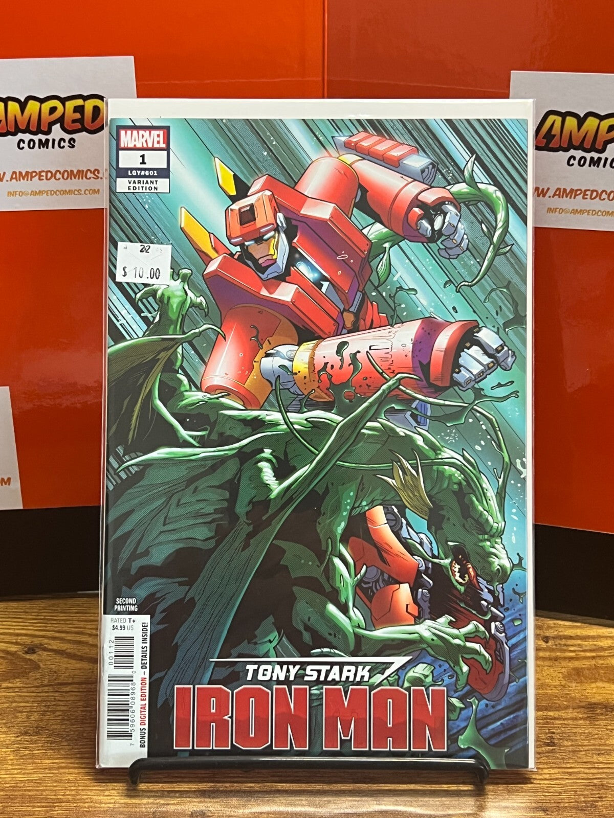 Tony Stark Iron Man #1 2nd printing Variant Cover