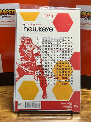 Hawkeye #15 FUN AND GAMES Marvel 2014 | Fraction, Aja, Hollingsworth, Eliopoulos