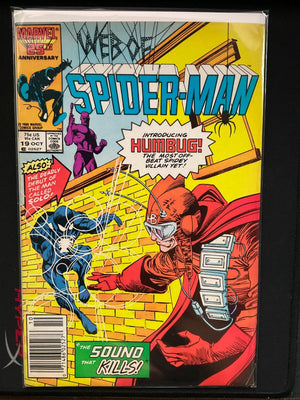 Web of Spider-Man #19 Marvel Comics Newsstand variant 1986 1st humbug