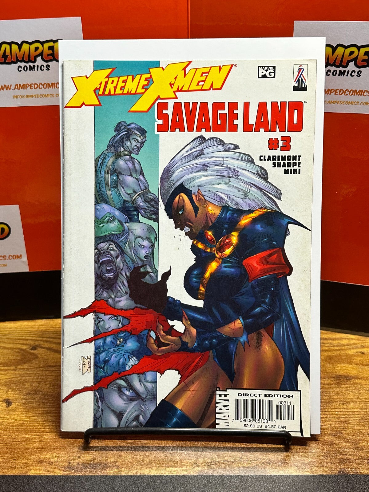 X-Treme X-Men: Savage Land #3 Marvel Comics 2001 Bagged and Boarded