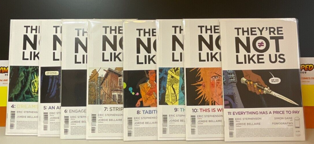 THEY'RE NOT LIKE US #4-11MAGE COMICS comic book Lot of 8 books! Image Comics