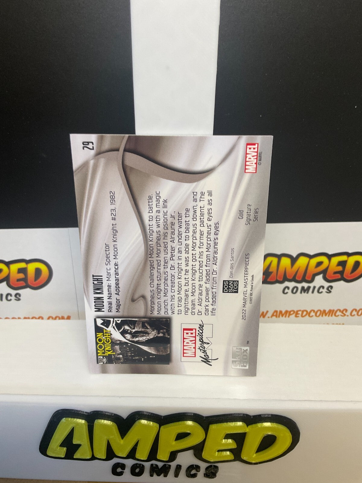 MOON KNIGHT 2022 UD Marvel Masterpieces Gold Signature Level 1 #29 C1