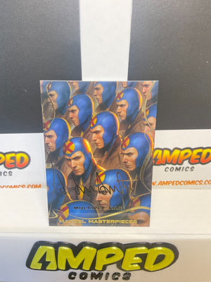 MULTIPLE MAN 2022 UD Marvel Masterpieces Gold Signature Level 1 #31 C1