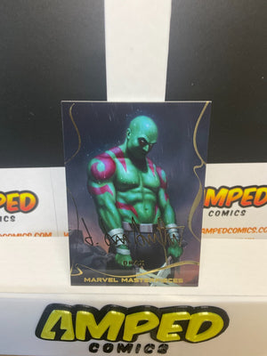 2022 Skybox Marvel Masterpieces #4 Drax Gold Signature Series Tier 1