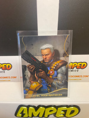 Cable 2022 UD Skybox Marvel Masterpieces #44 Gold Signature Series
