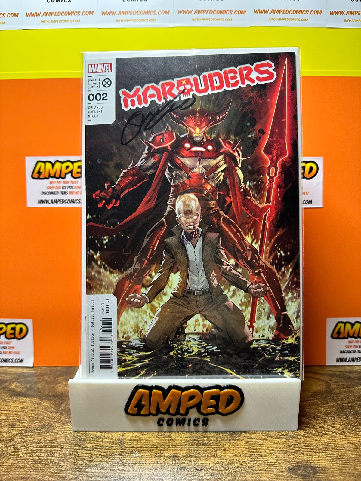 MARAUDERS #2 Marvel Comics 2022 Signed Orlando COA