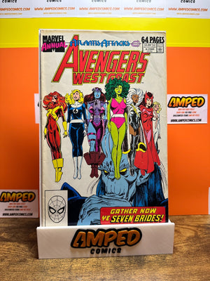 Avengers West Coast Annual Comic 4 Copper Age First Print 1989 John Byrne