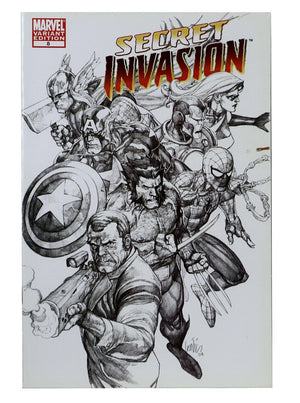 Secret Invasion #8 Sketch Variant Edition Leinil Francis Yu Marvel Comics 2009