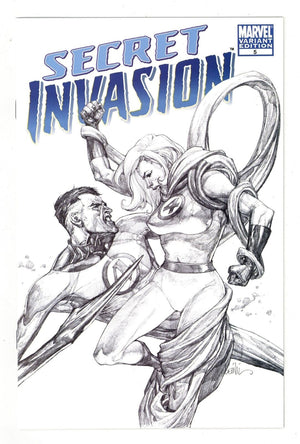 Secret Invasion #5 Sketch Variant Edition Leinil Francis Yu Marvel Comics 2009