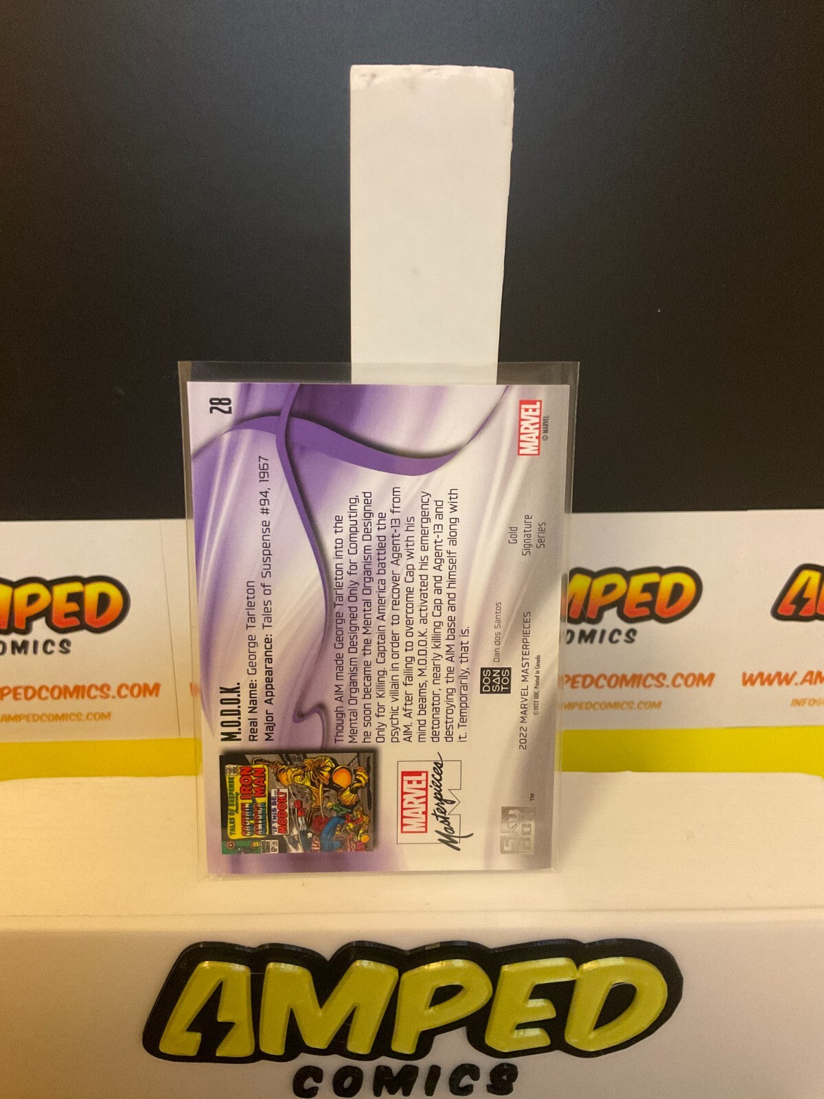 2022 UD SKYBOX MARVEL MASTERPIECES MODOK #28 LEVEL 1 BASE