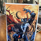 SPAWN 150 BOOTH ART AND MATCHING COMIC BOTH SIGNED BY TODD MCFARLANE W/COA