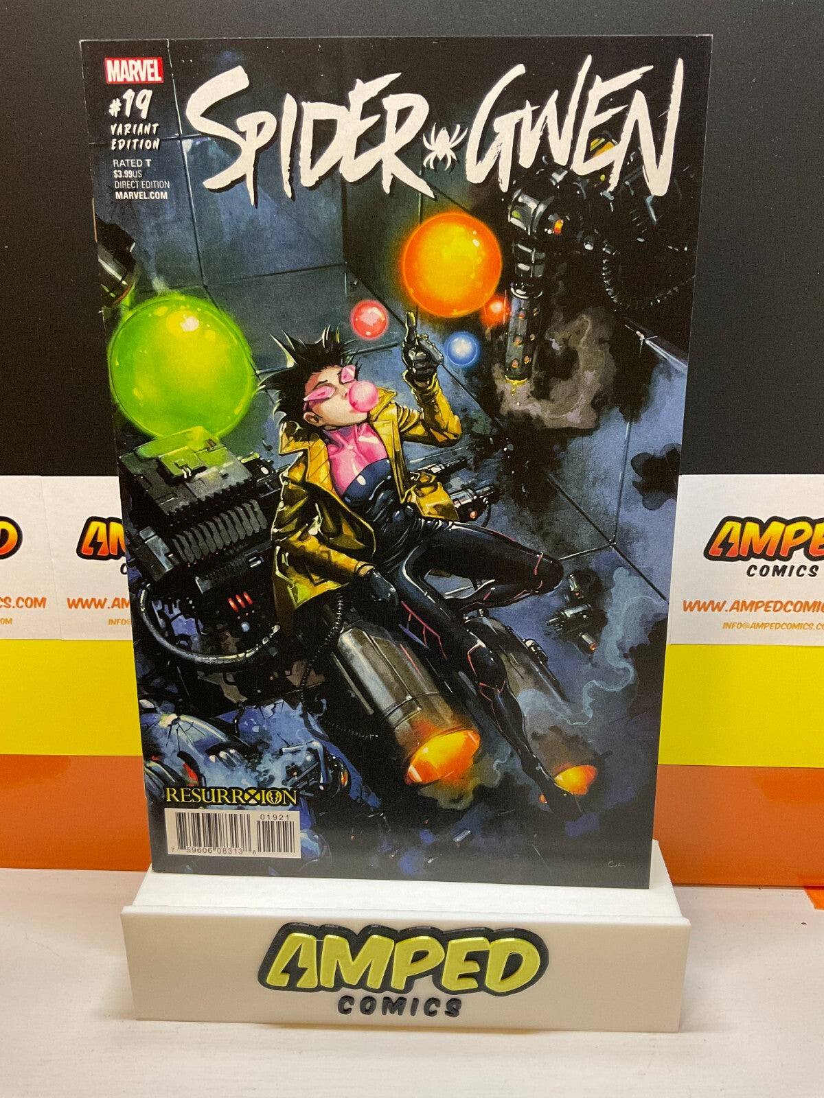 Spider-Gwen #19 - Clayton Crain Variant, 1st Gwenom Symbiote - Marvel 2017