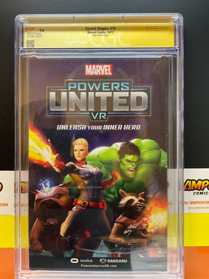 Secret Empire #10 CGC SS 9.8 Alex Ross Cover Signed Steve Mcniven