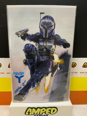 STAR WARS: THE MANDALORIAN SEASON 2 #3 Mayhew Variant Signed & Sketch! COA 26/50