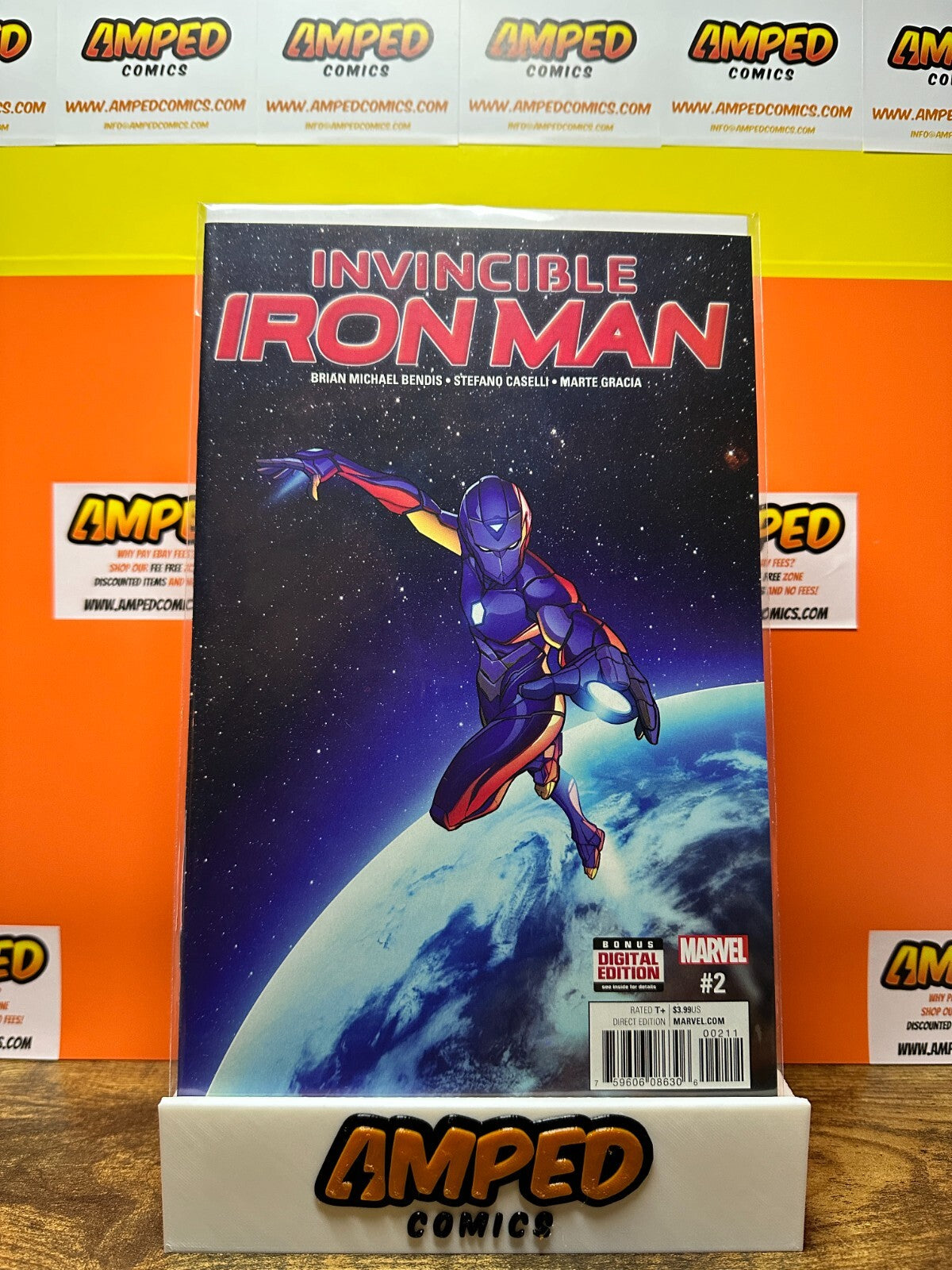 Invincible Iron Man Vol 3 #2 Cover A Regular Stefano Caselli Cover 2016