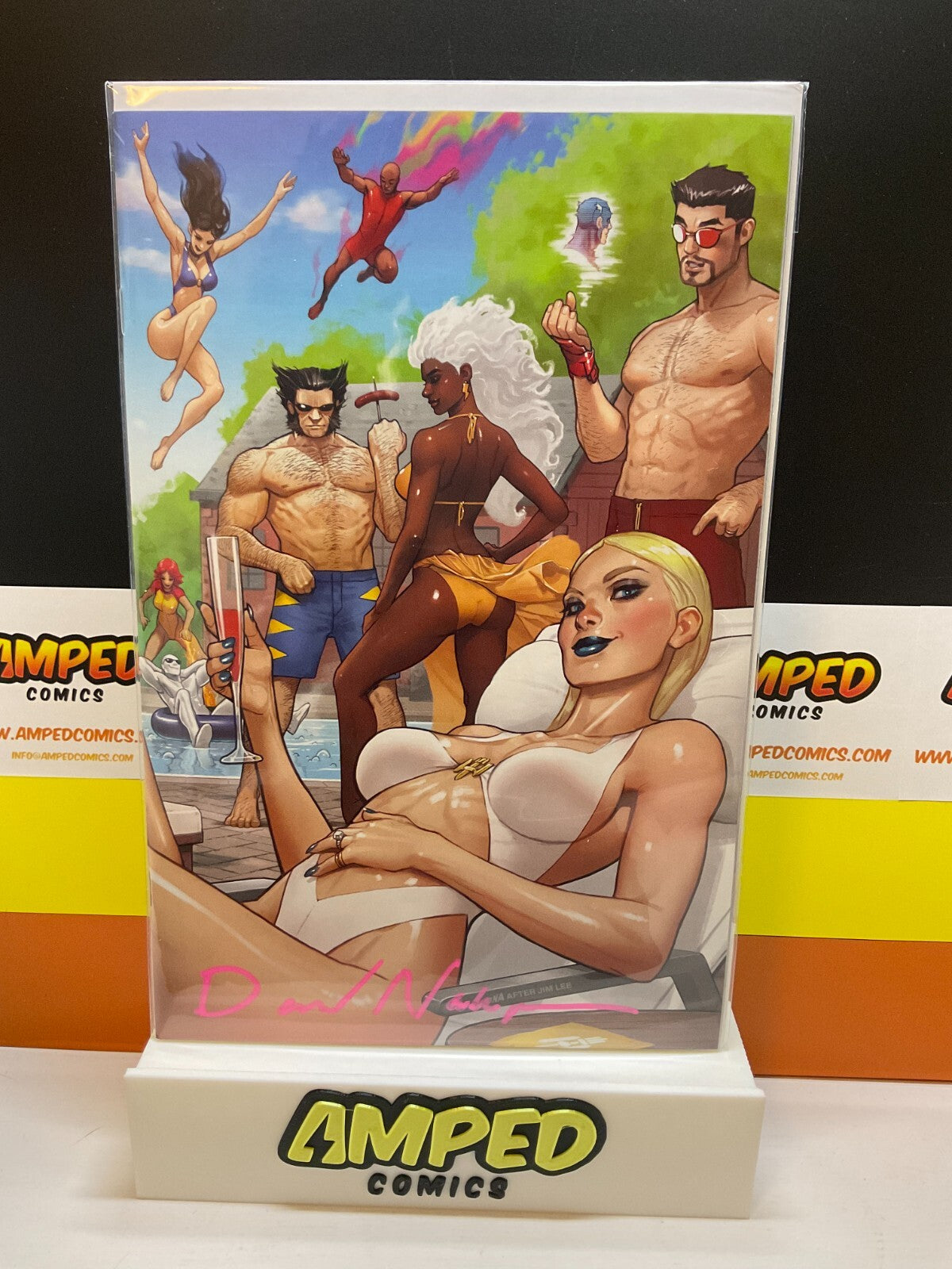 [CONNECTING] WOLVERINE #37 & X-MEN #26 UNKNOWN COMICS DAVID NAKAYAMA SIGNED!