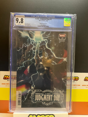 A.X.E. JUDGEMENT DAY #2  ANDREWS 1:50 VARIANT CGC 9.8