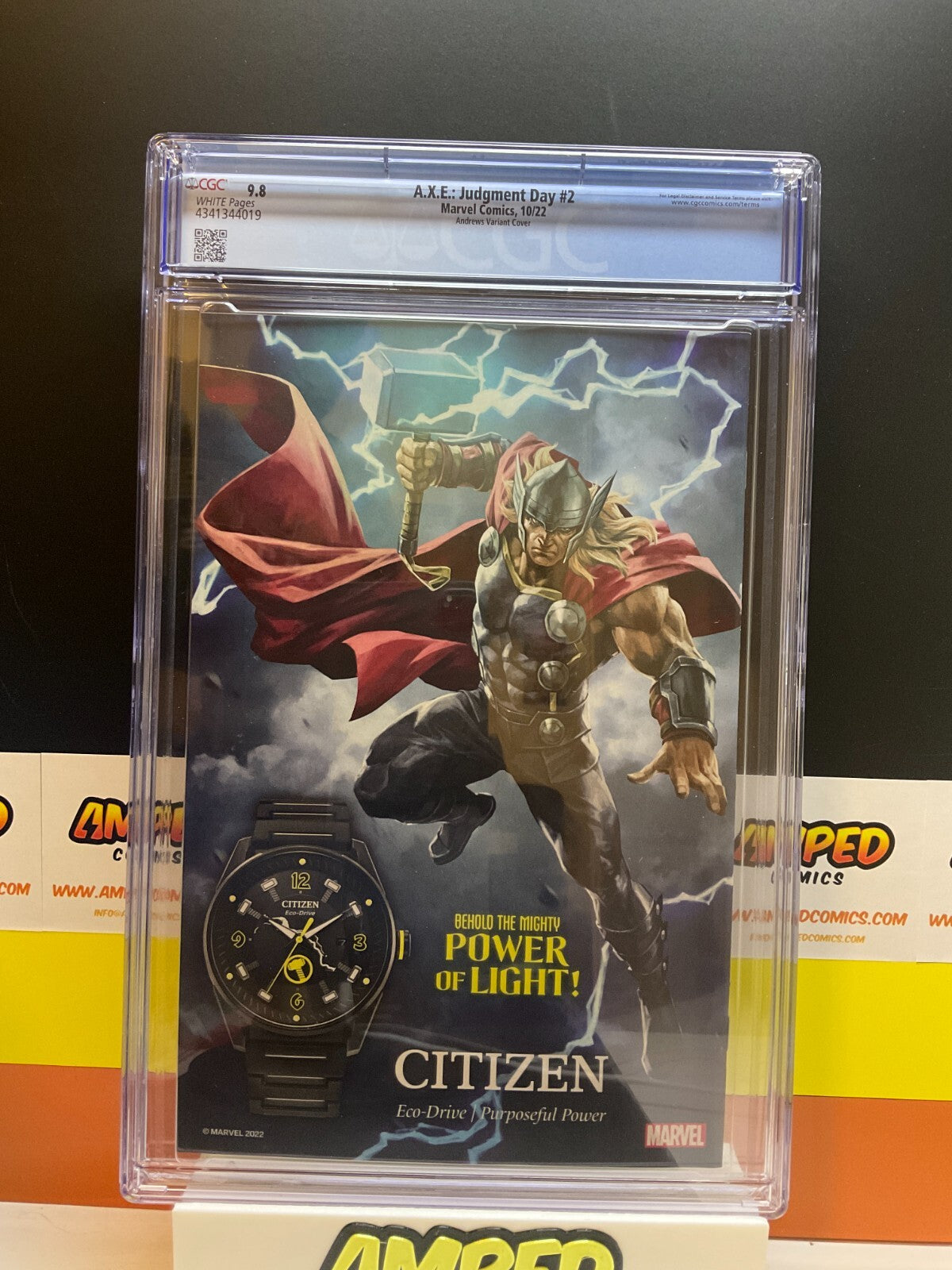 A.X.E. JUDGEMENT DAY #2  ANDREWS 1:50 VARIANT CGC 9.8