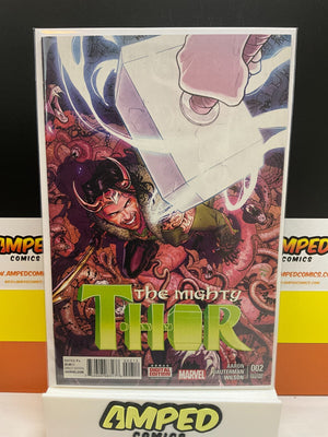 Marvel THE MIGHTY THOR #2 (2016) Jane Foster Vs. LOKI - 2nd Printing Variant