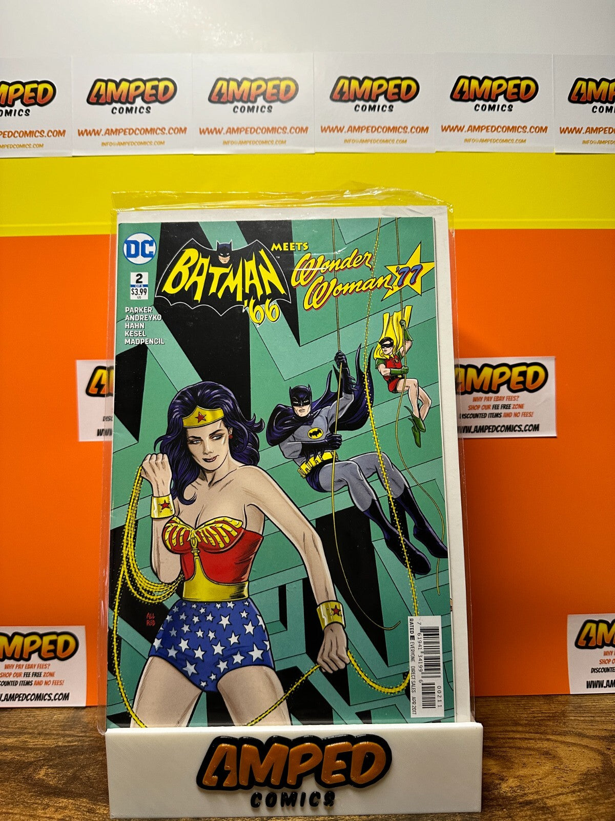BATMAN 66 meets WONDER WOMAN 77 #1-6 COMPLETE SET (2017) #1 SIGNED BY ANDREYKO