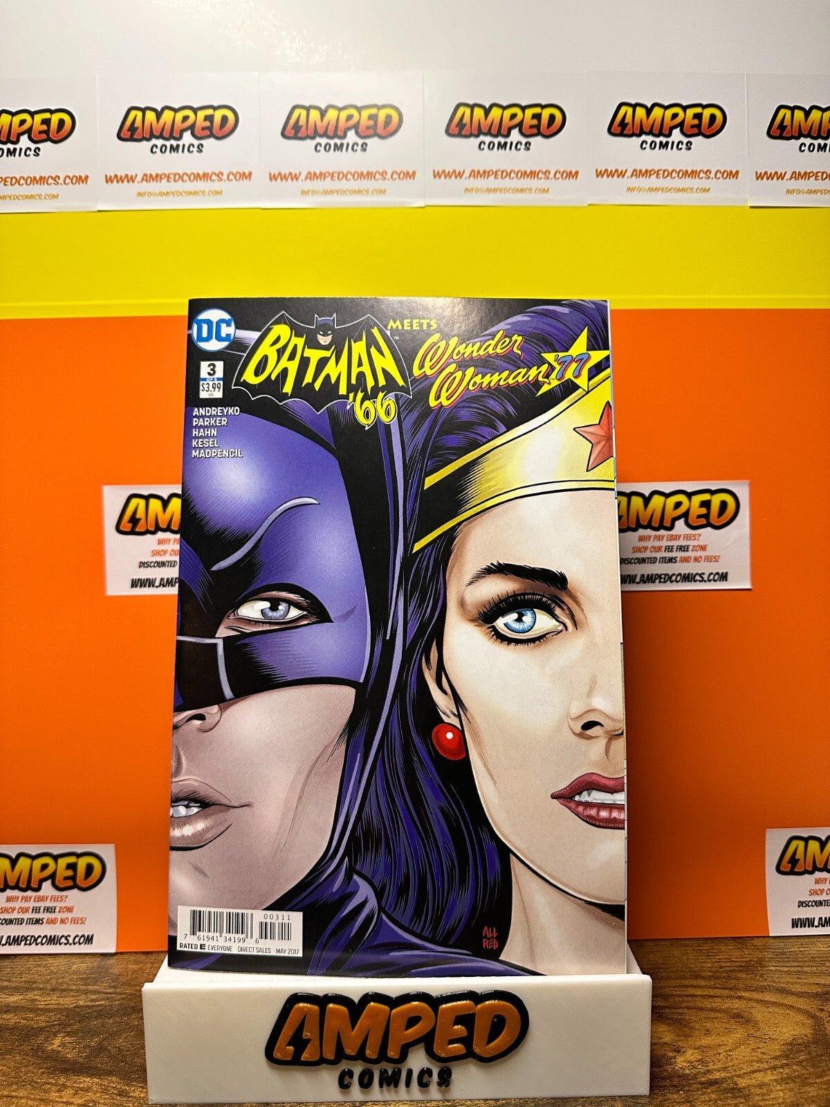 BATMAN 66 meets WONDER WOMAN 77 #1-6 COMPLETE SET (2017) #1 SIGNED BY ANDREYKO
