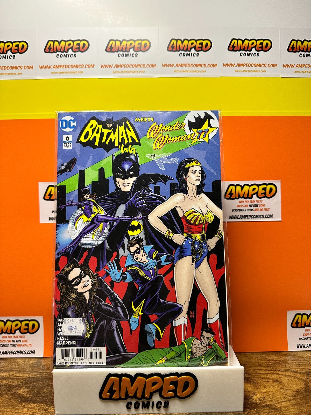 BATMAN 66 meets WONDER WOMAN 77 #1-6 COMPLETE SET (2017) #1 SIGNED BY ANDREYKO