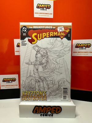 ADVENTURES OF SUPERMAN #625 second printing Turner line art variant