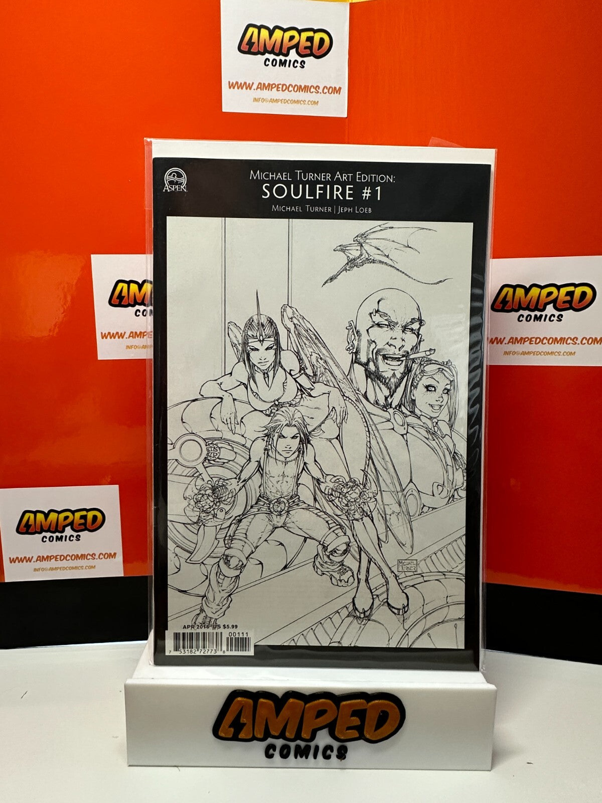 Soulfire #1 Michael Turner Art Edition Sketch Cover Variant Aspen Comic Book