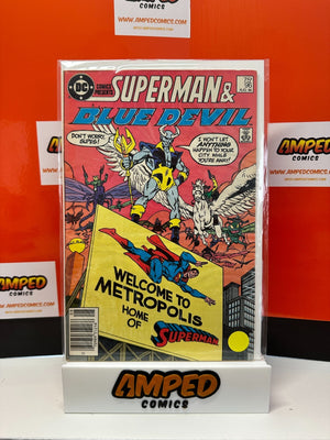 DC COMICS PRESENTS # 96 * SUPERMAN and BLUE DEVIL * DC COMICS * 1986
