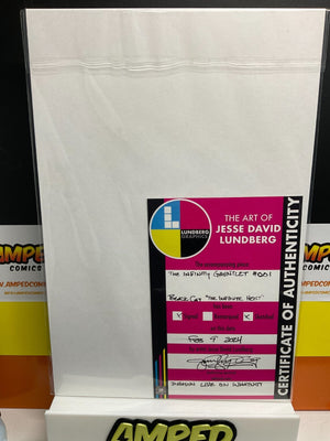 INFINITY GAUNTLET #1 BLANK VARIANT COVER Black Cat Sketch by Jesse Lundberg