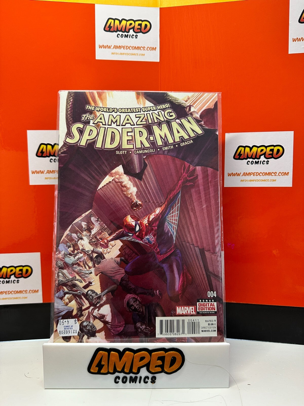 The Amazing Spider-Man #4 (2016) Alex Ross Cover
