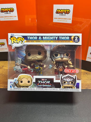 Funko Pop! Thor Love and Thunder: Thor and Mighty Thor 2 Pack (Target Exclusive)