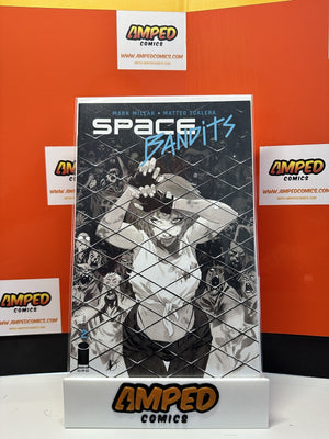 Space Bandits #1 Image Variant black and white cover art by Matteo Scalera
