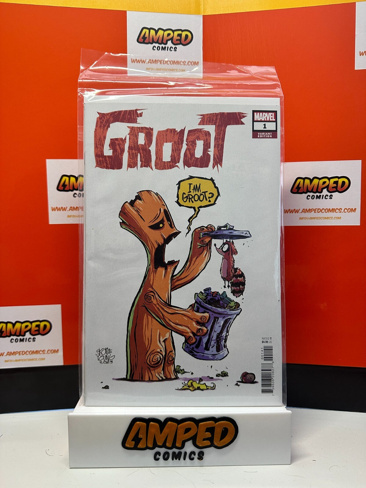 GROOT #1 (2023) SKOTTIE YOUNG Variant Cover