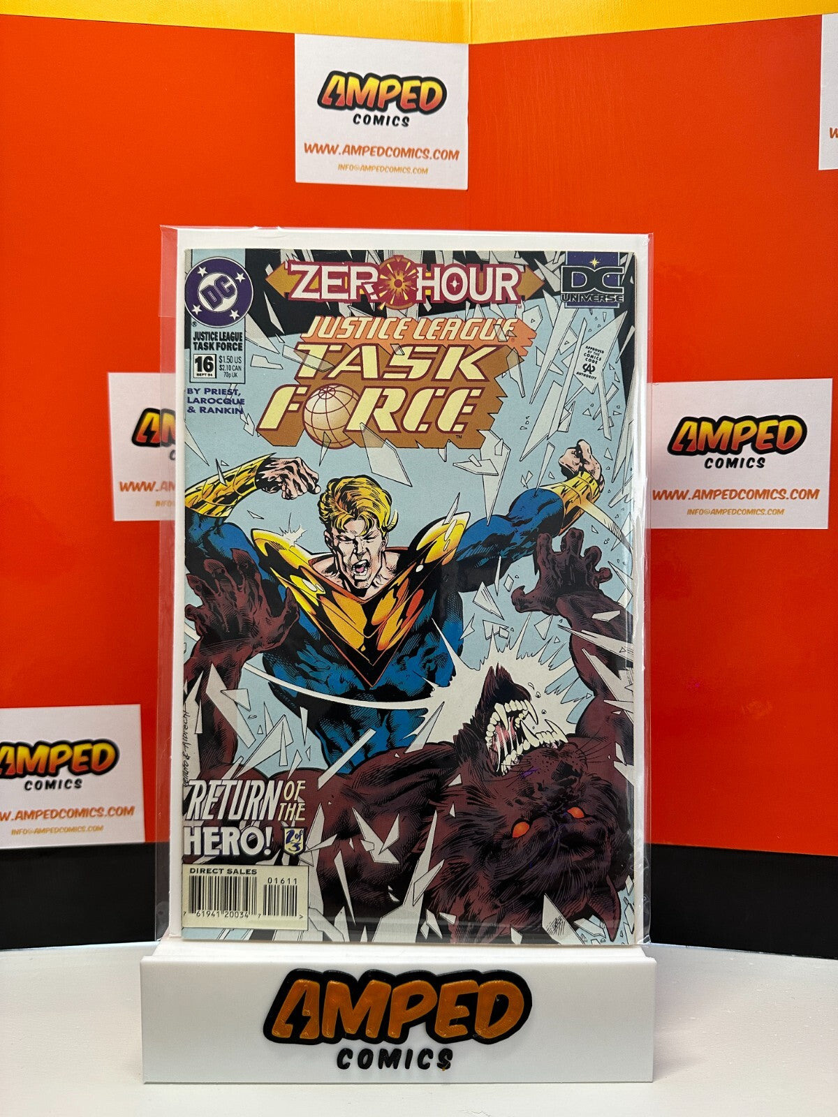Justice League: Task Force #16 (1994 DC Comic) Return of The Hero Zero Hour!
