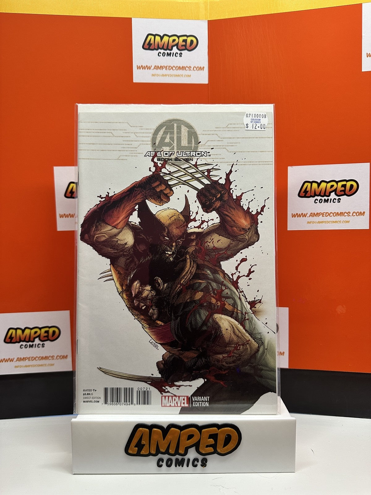 Age of Ultron #7 1:50 Leinil Yu Variant Wolverine Marvel 2013