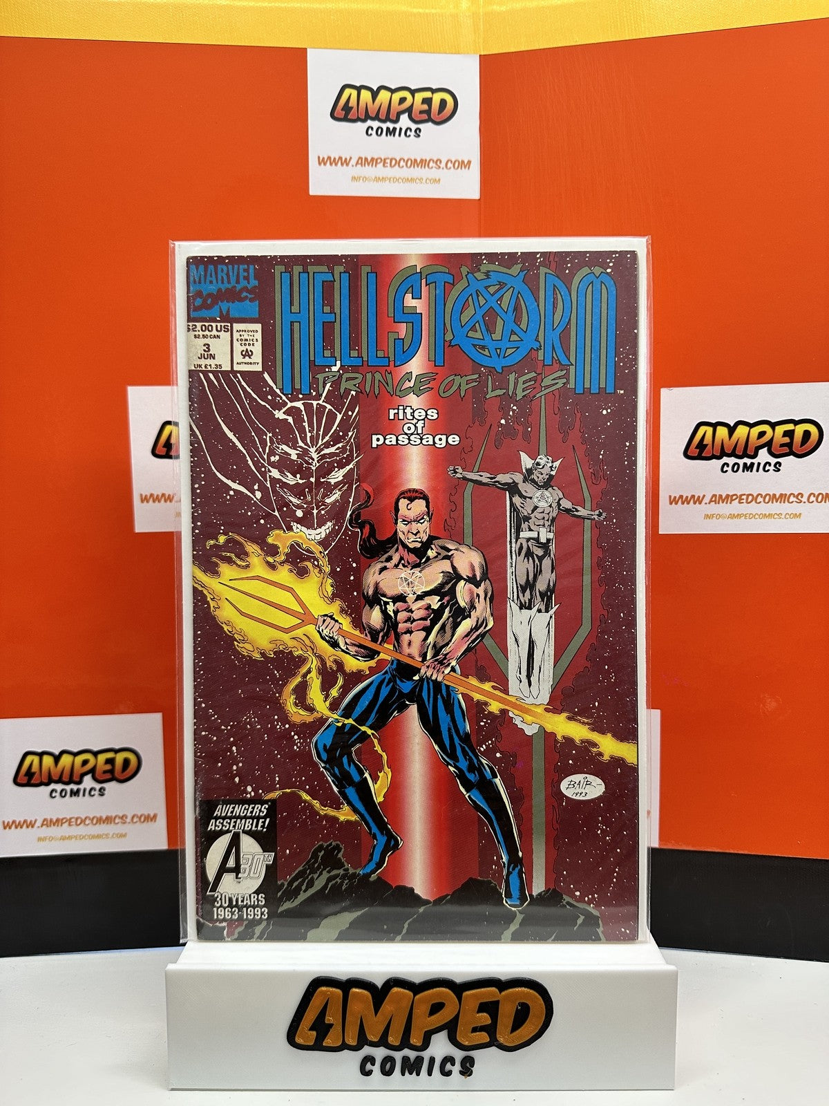 Hellstorm: Prince of Lies #3 Marvel Comics 1993