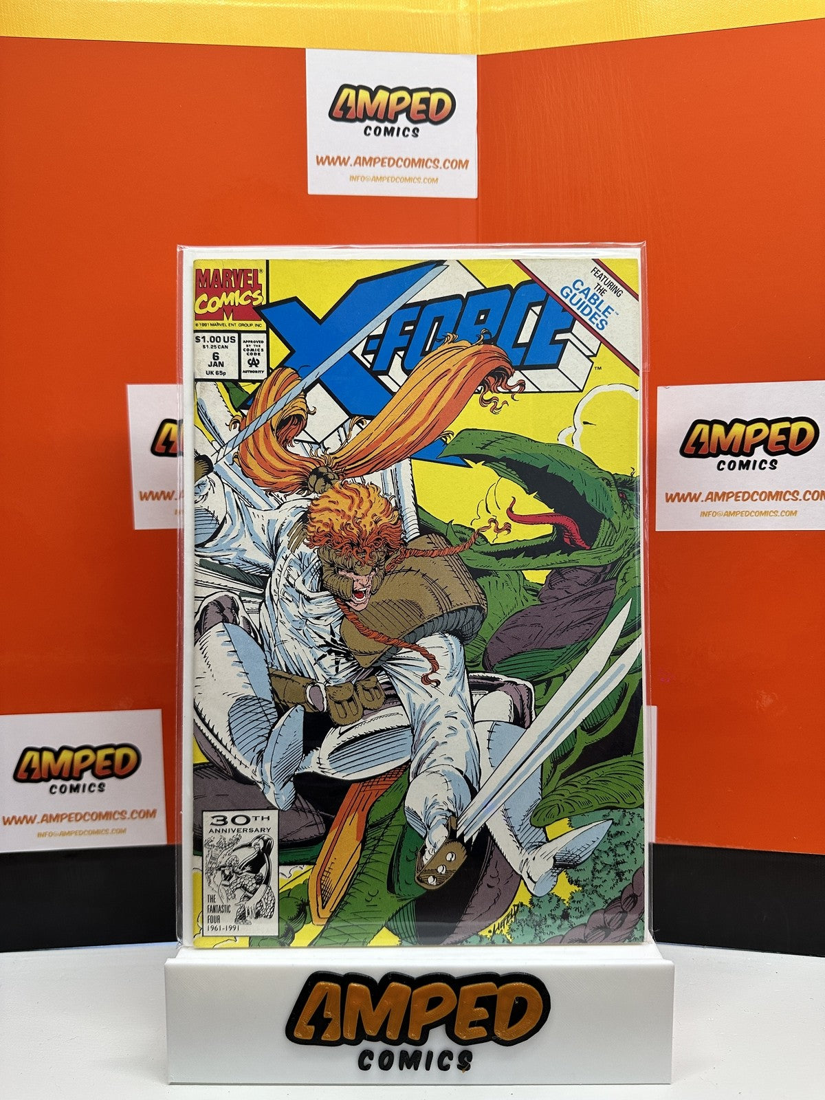 X-Force #6 Marvel Comics 1992🔑1st app Thornn & Phantazia