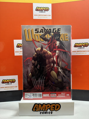 Savage Wolverine 8 (2013 Marvel) Elektra Kingpin Joe Madureira