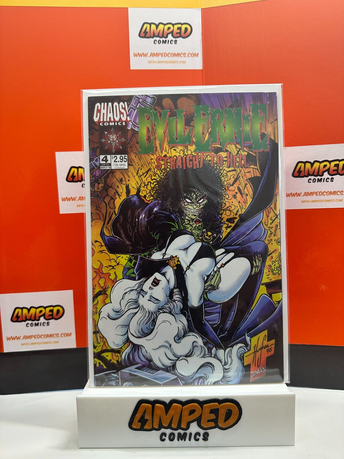 Evil Ernie Straight to Hell #4🔑 Steven Hughes Cover Chaos 1995 Lady Death