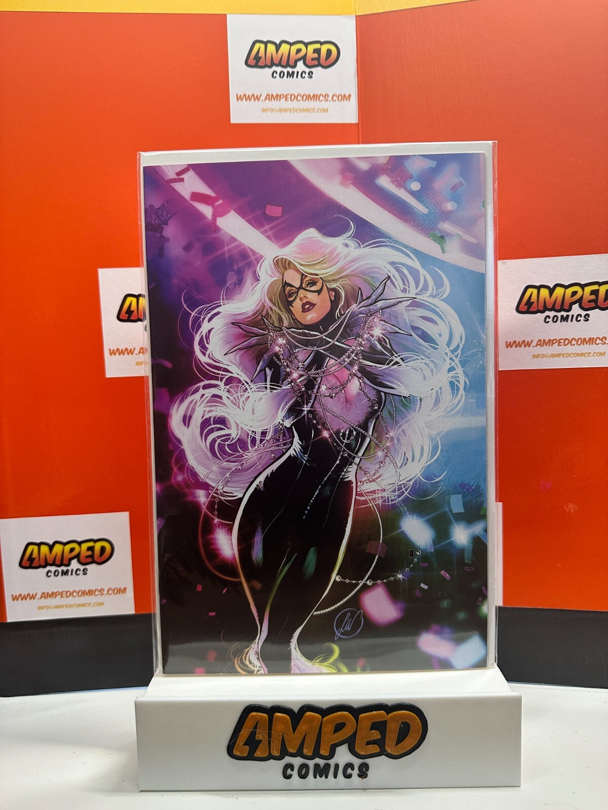 AMAZING SPIDER-MAN #28 LUCAS WERNECK BLACK CAT VIRGIN VARIANT EXCLUSIVE