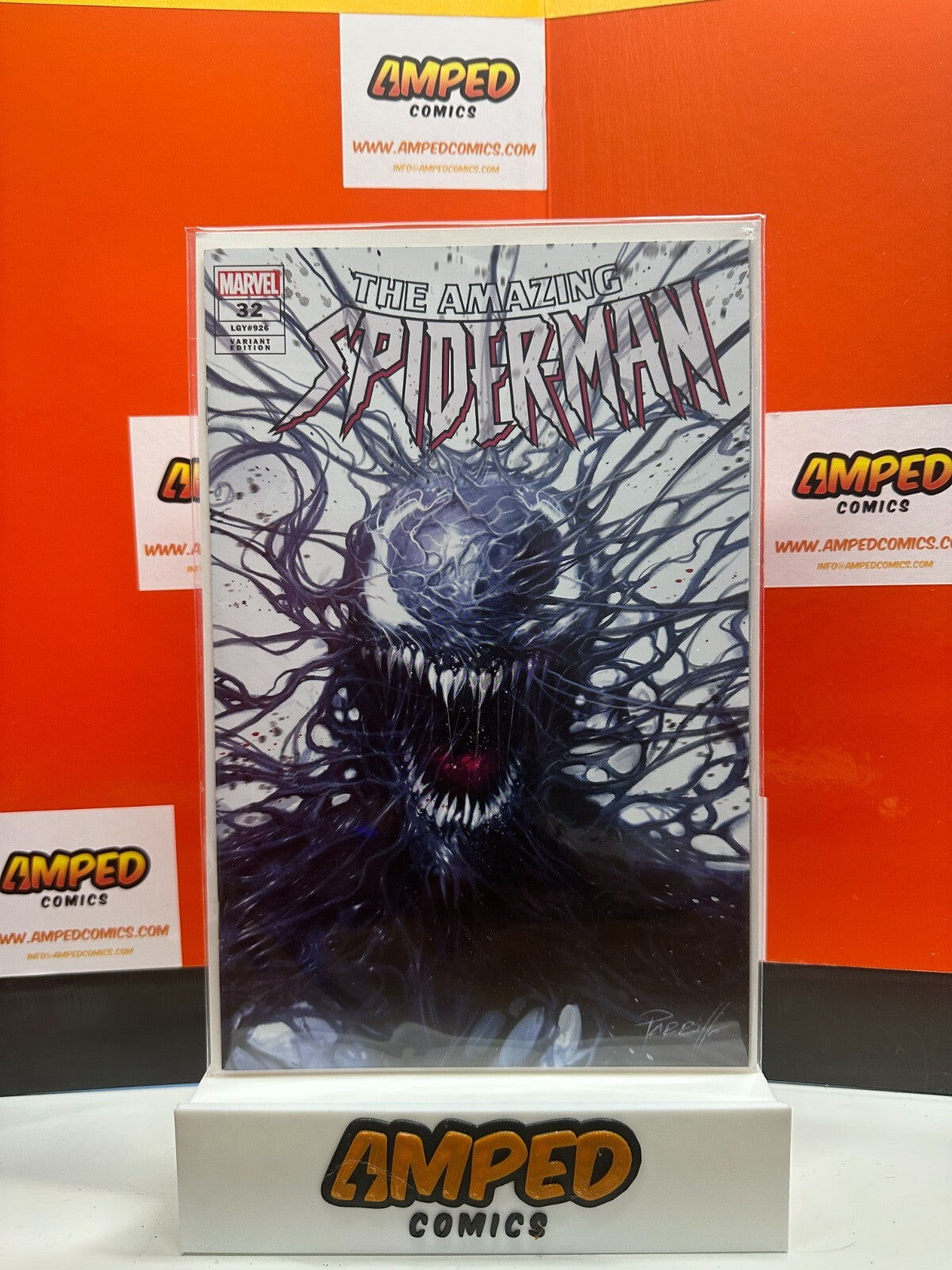 Amazing Spider-Man #32 Venom variant Comic Kingdom 2023 Lucio Parrillo