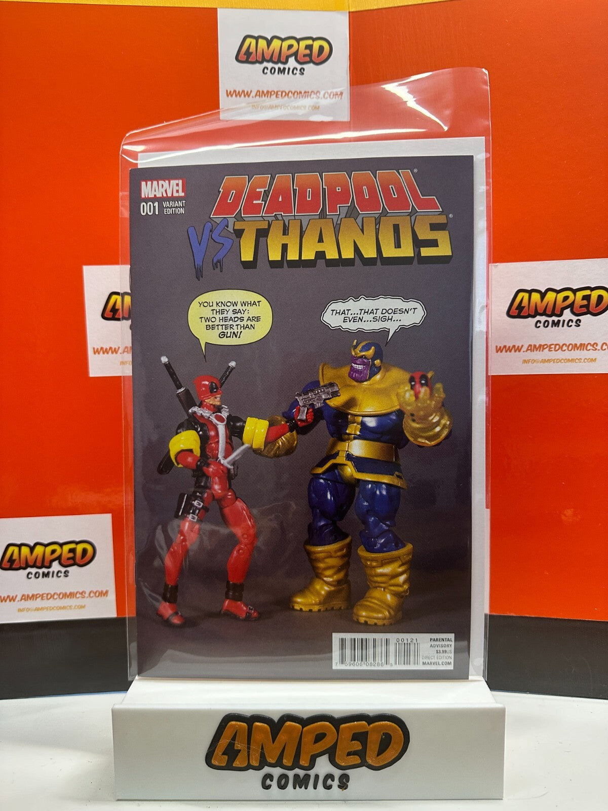 Deadpool Vs Thanos # 1 - Action Figure Variant Cover - 2015 Marvel Comics
