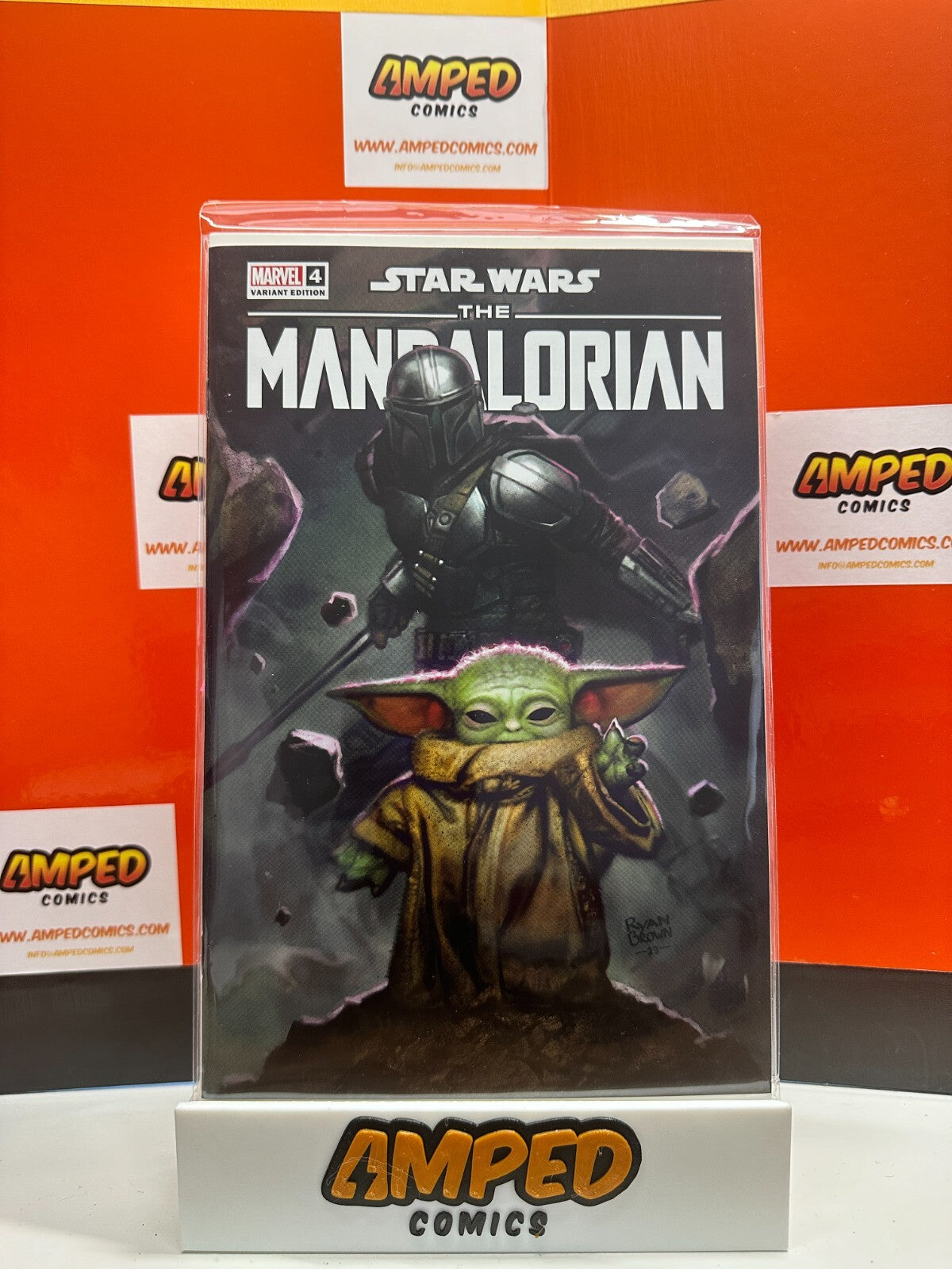 STAR WARS THE MANDALORIAN #4 RYAN BROWN VARIANT