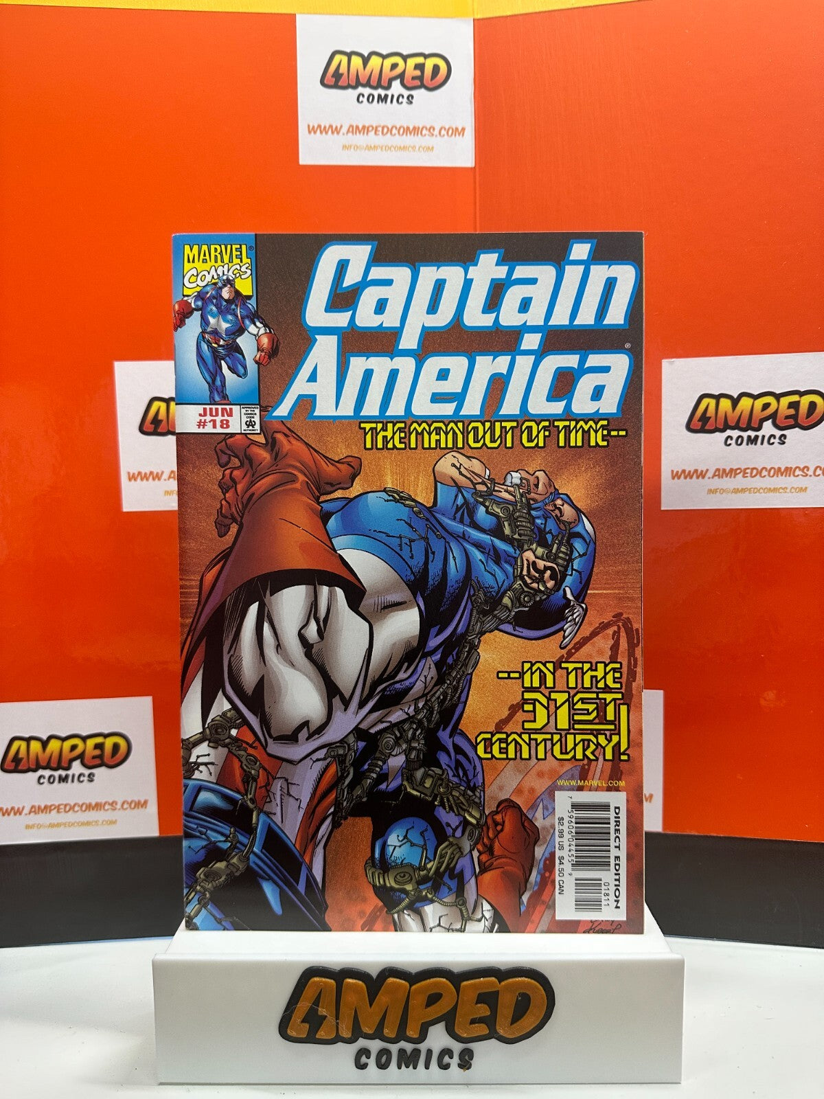 Captain America #18 Man Out of Time 1st Appearance Primax (Marvel Comics, 1999)