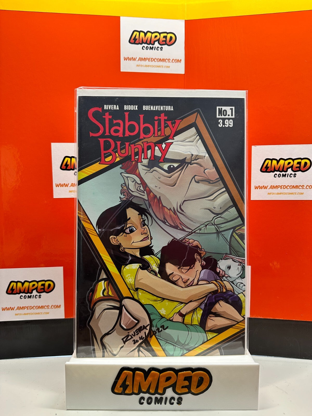 STABBITY BUNNY #1 (2016)🔑Stabbity Bunny #1 Kickstarter🔑SIGNED BY RIVERA W/COA