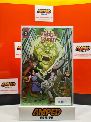 Stabbity Bunny #2 Scout (2018) WIZARD OF OZ VARIANT SIGNED BY RIVERA W/COA