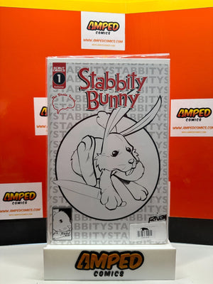 Stabbity Bunny #1 - AMS 300 Homage Cover🔑SIGNED BY RIVERA W/COA🔑LIMIT 100