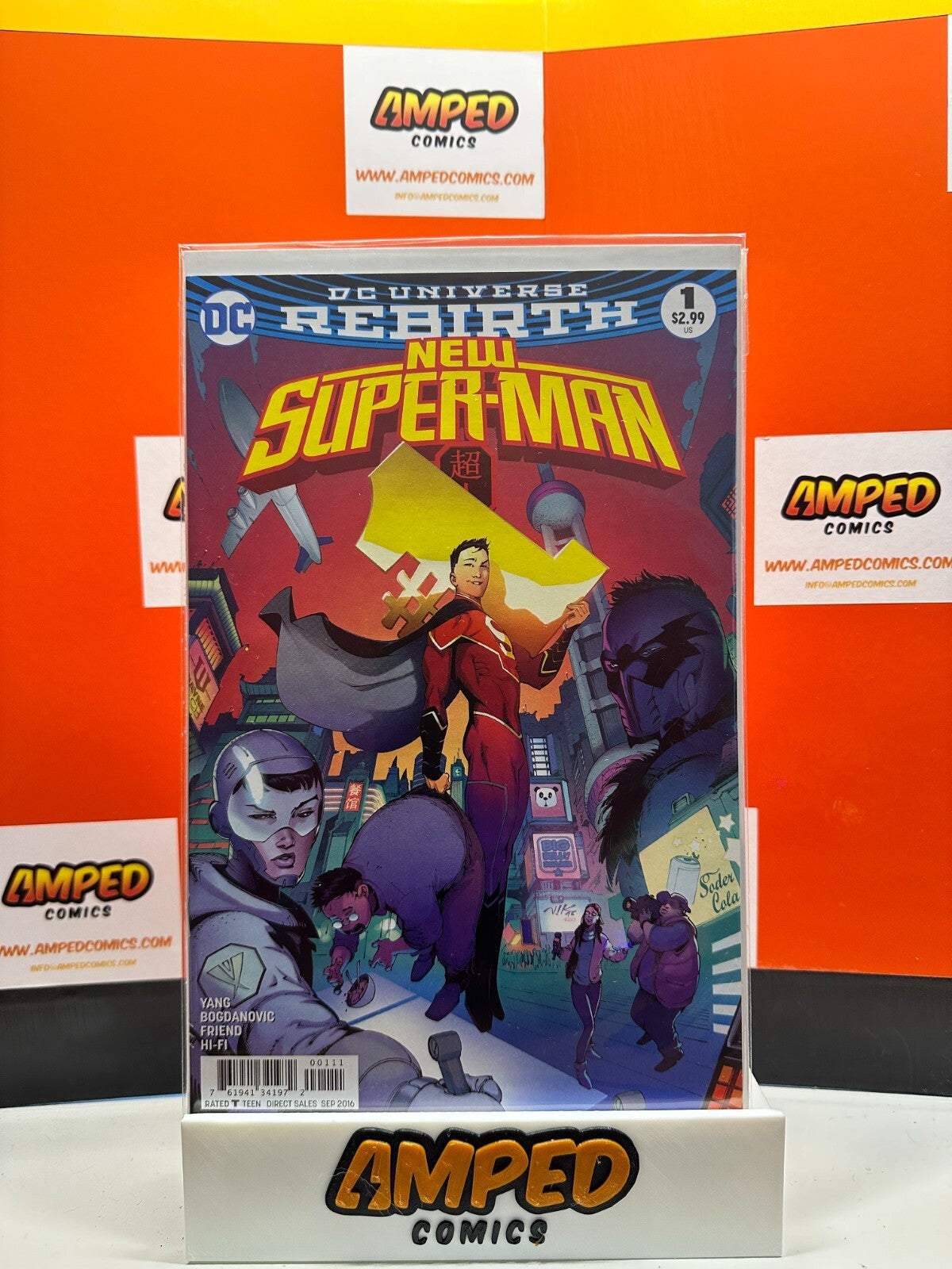 New Super-Man #1 DC ⋅ 2016🔑1st app of Kong Kenan & Wang Baixi Batman of China